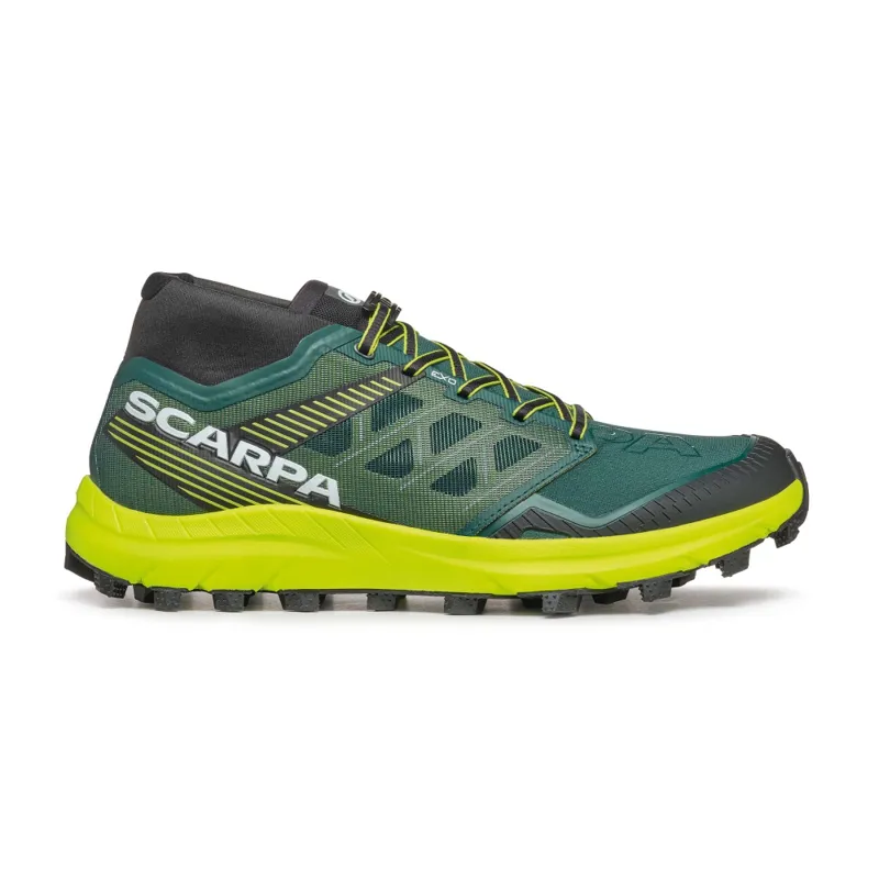 Scarpa Mens Spin ST Shoes - Dark Green Lime-1
